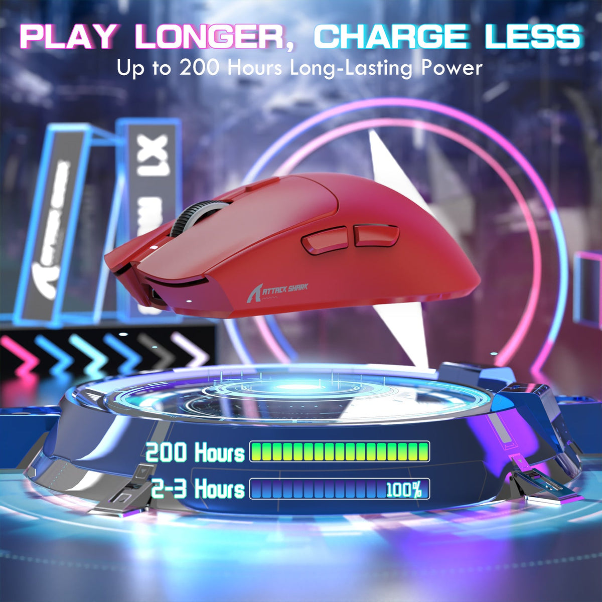 ATTACK SHARK Wireless Gaming Mouse