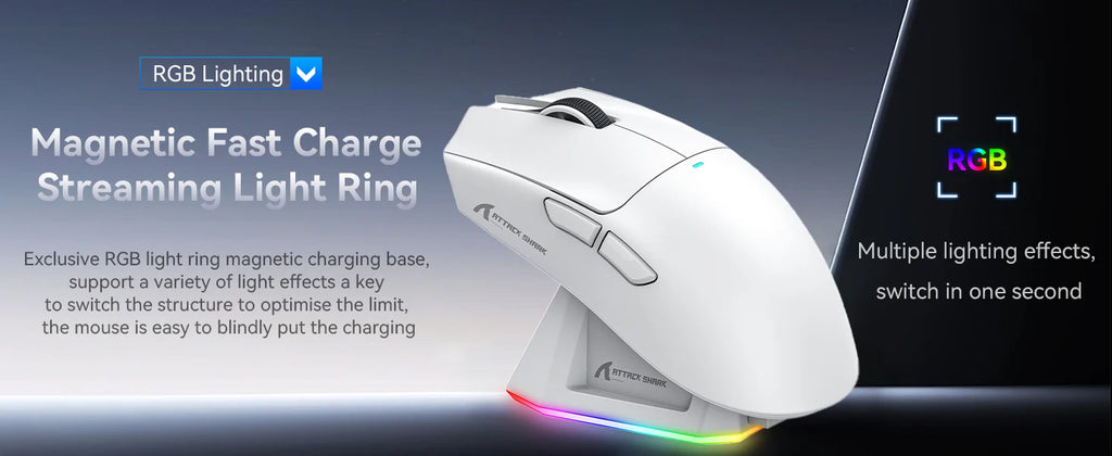 ATTACK SHARK Wireless Gaming Mouse