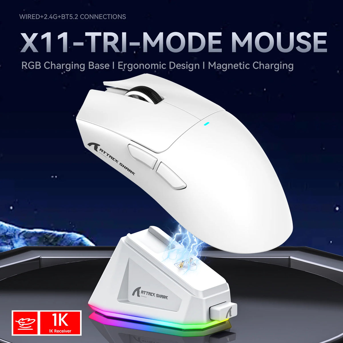 ATTACK SHARK Wireless Gaming Mouse