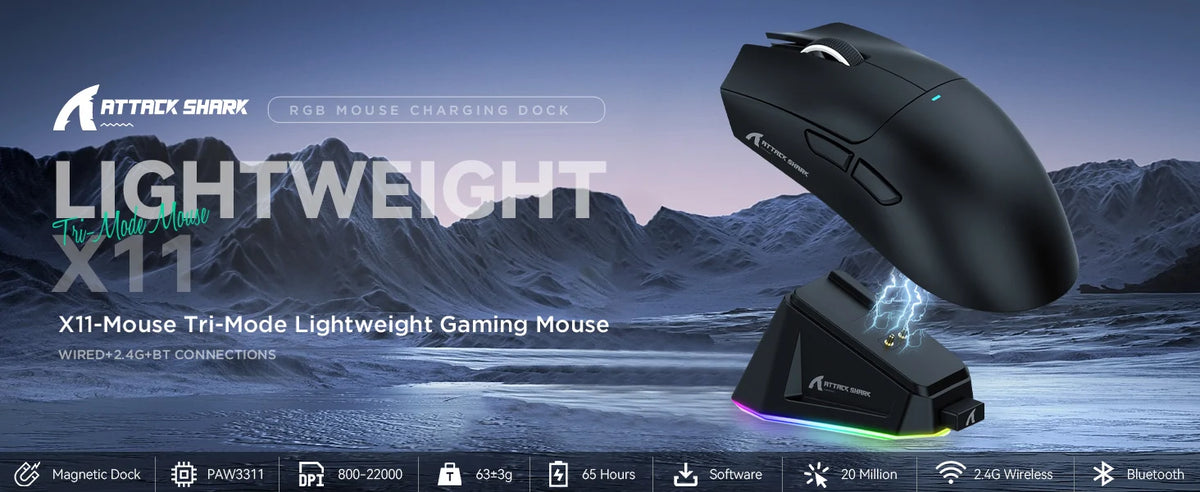 ATTACK SHARK Wireless Gaming Mouse