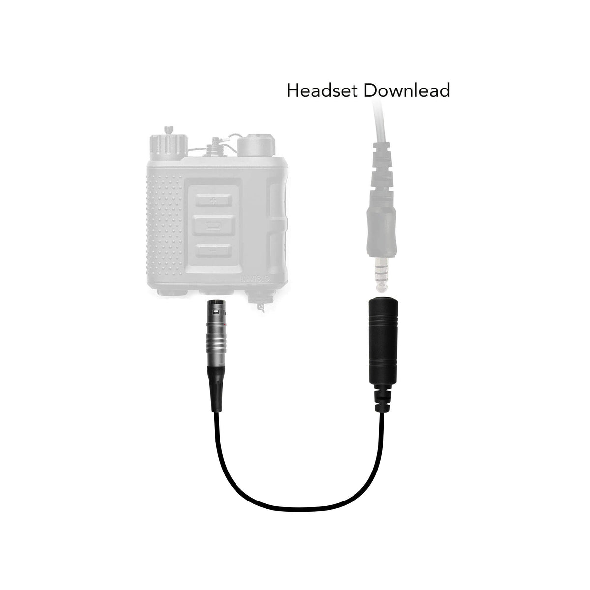 INVISIO Tactical Headset Downlead Adapter