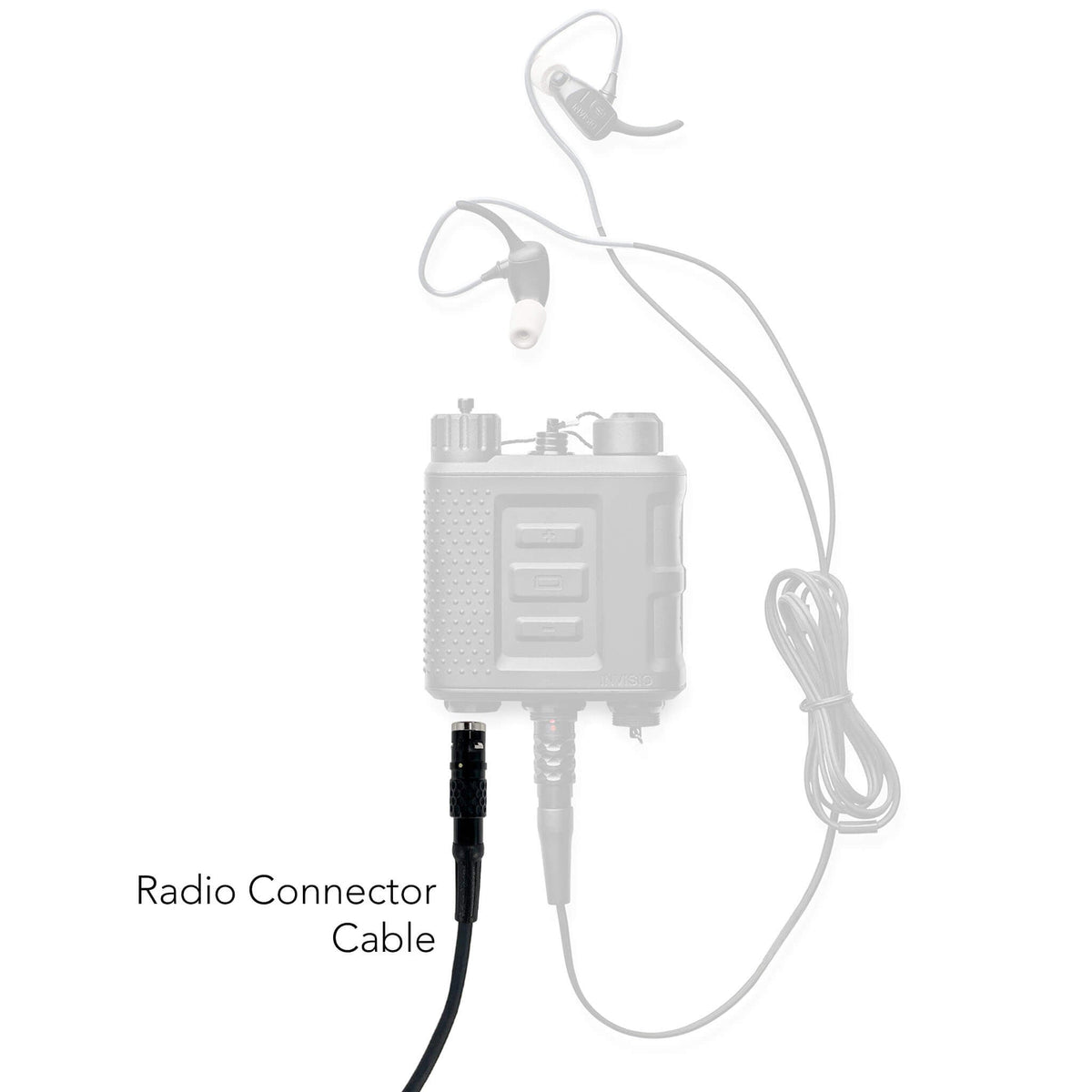 INVISIO Two-Way Radio Quick-Disconnect Adapter Cable