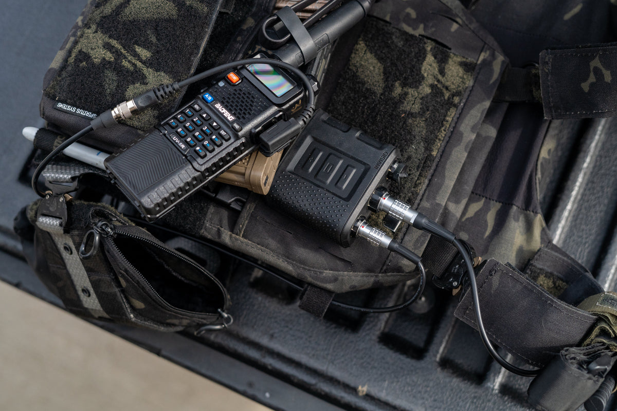 INVISIO Two-Way Radio Quick-Disconnect Adapter Cable