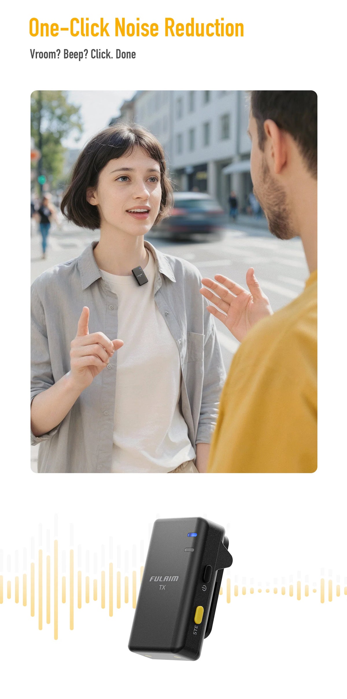 Fulaim Wireless Lavalier Microphone