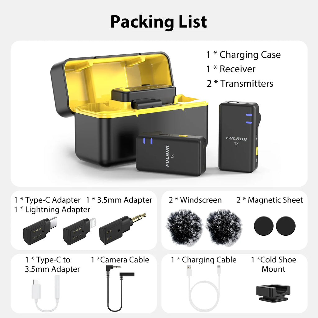 Fulaim Wireless Lavalier Microphone