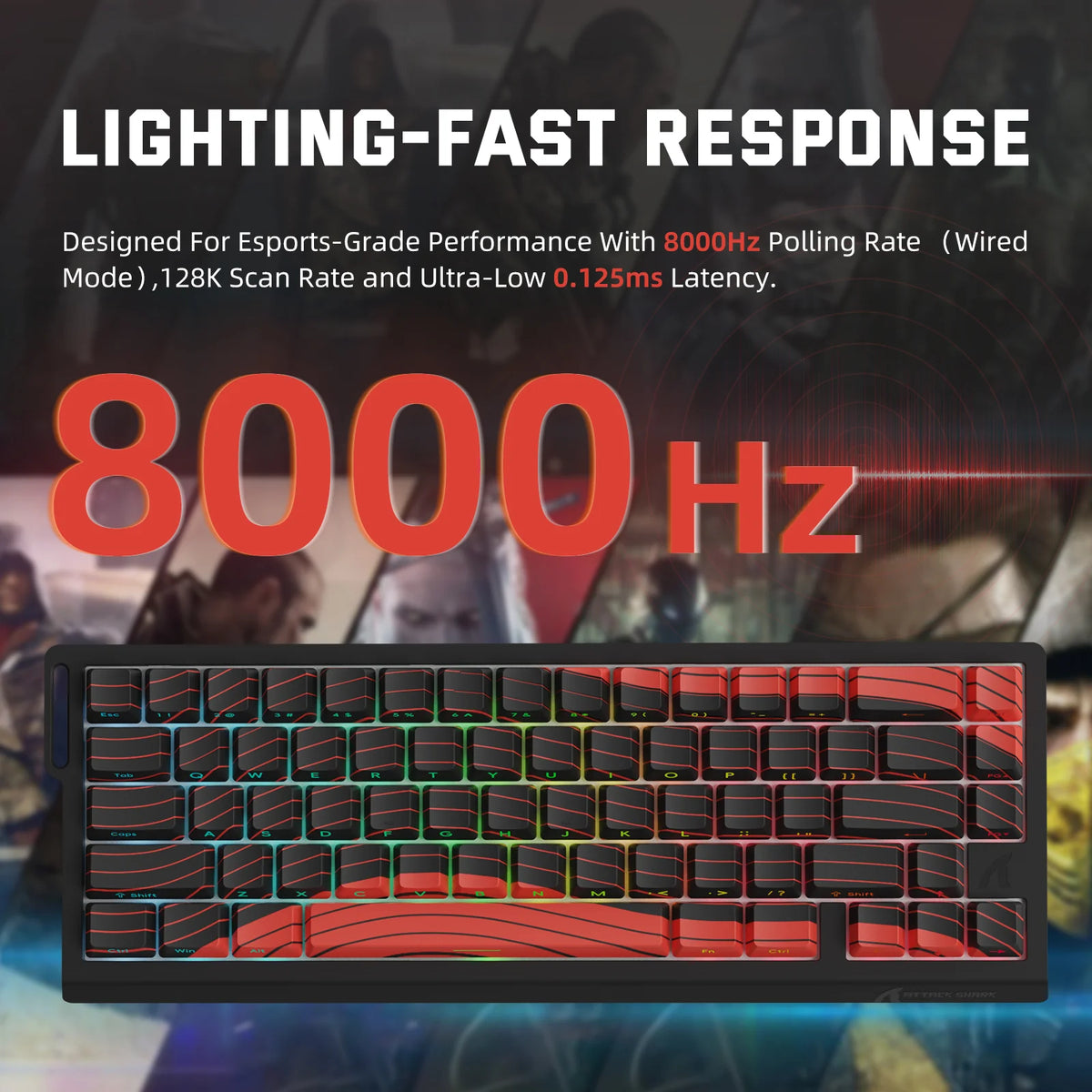 ATTACK SHARK Hall Effect Keyboard