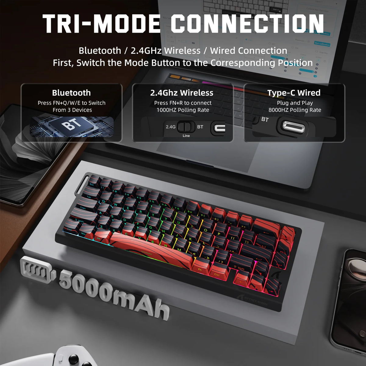 ATTACK SHARK Hall Effect Keyboard