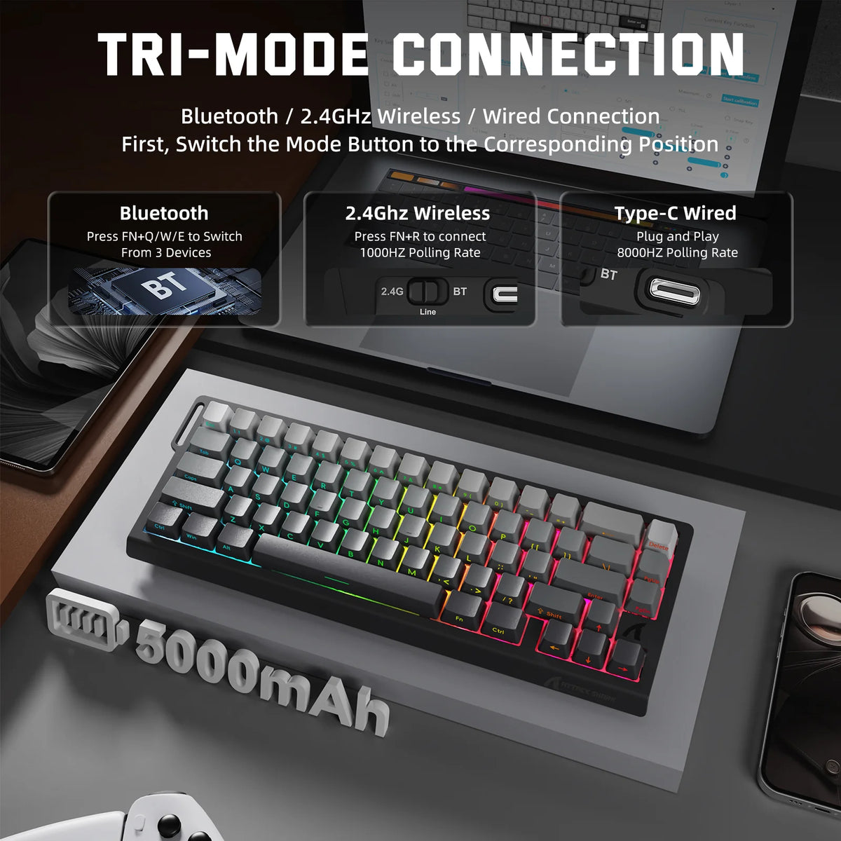 ATTACK SHARK Hall Effect Keyboard