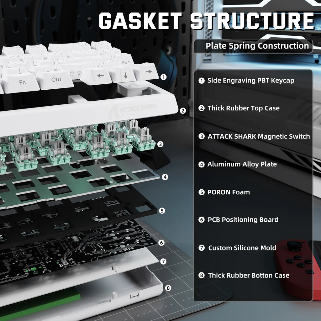 ATTACK SHARK Hall Effect Keyboard