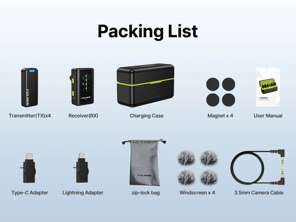 Fulaim Wireless Lavalier Microphone System