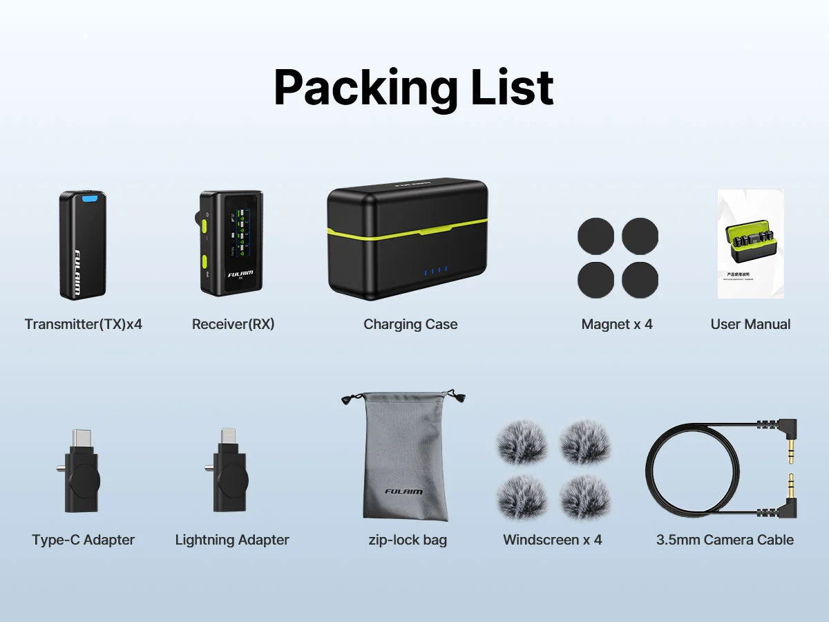 Fulaim Wireless Lavalier Microphone System
