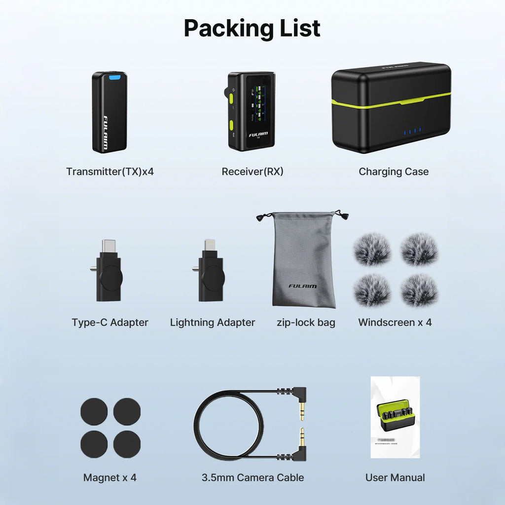 Fulaim Wireless Lavalier Microphone System