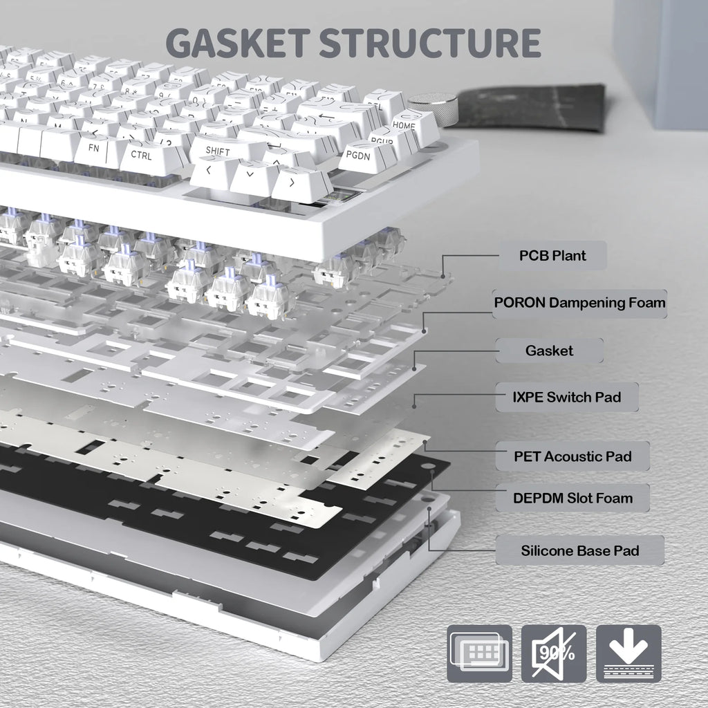ATTACK SHARK Wireless Mechanical Keyboard