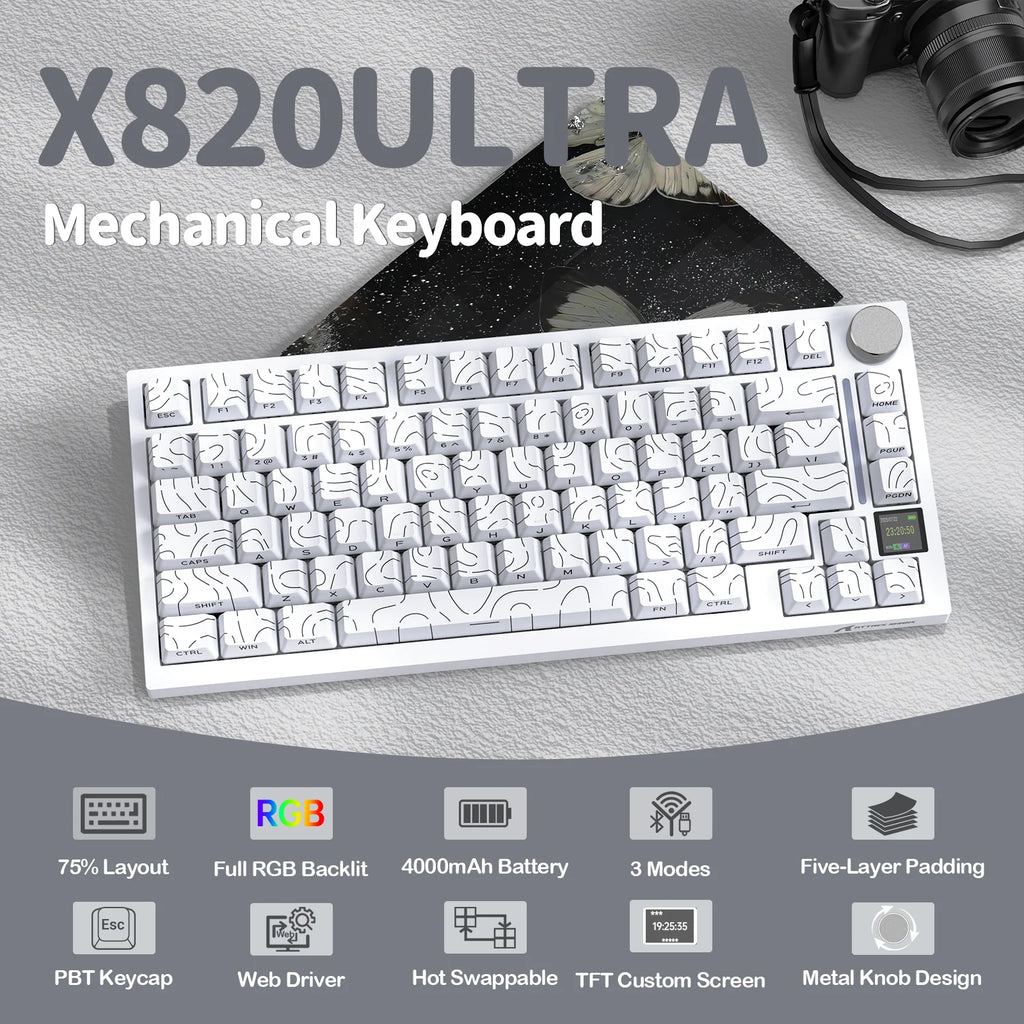 ATTACK SHARK Wireless Mechanical Keyboard