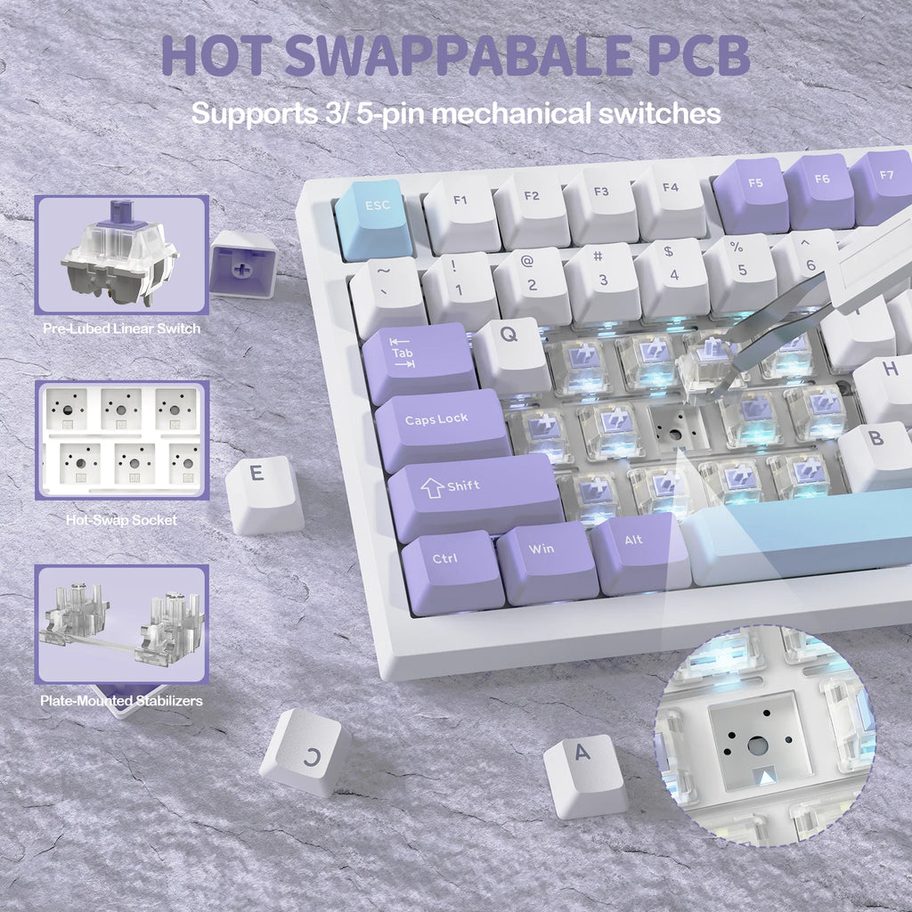 ATTACK SHARK Wireless Mechanical Keyboard