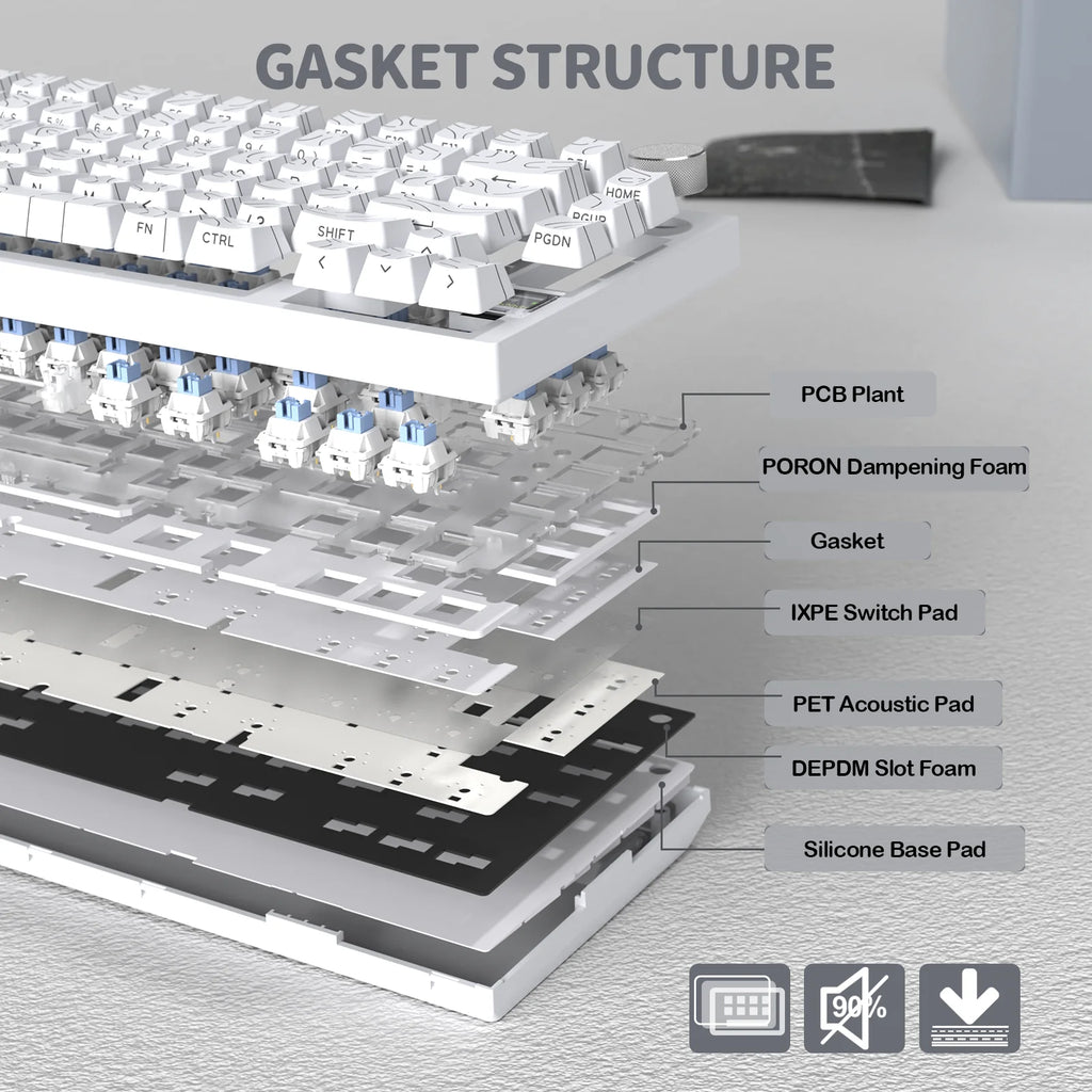 ATTACK SHARK Wireless Mechanical Keyboard
