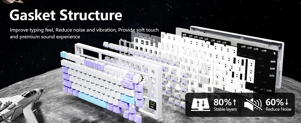 ATTACK SHARK Wireless Mechanical Keyboard