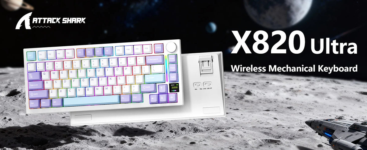 ATTACK SHARK Wireless Mechanical Keyboard