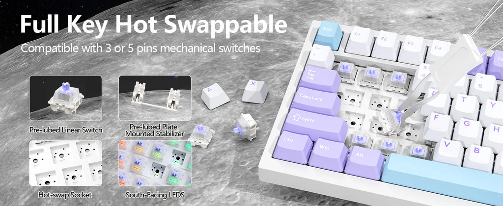 ATTACK SHARK Wireless Mechanical Keyboard