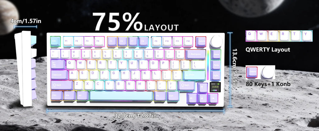 ATTACK SHARK Wireless Mechanical Keyboard