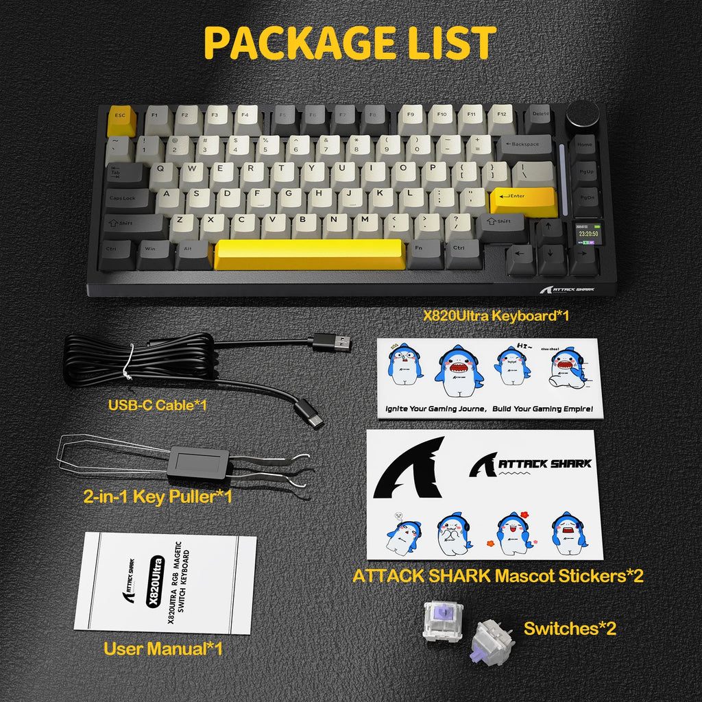 ATTACK SHARK Wireless Mechanical Keyboard