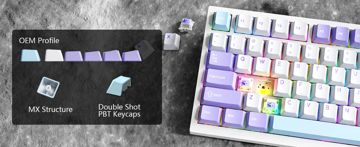 ATTACK SHARK Wireless Mechanical Keyboard