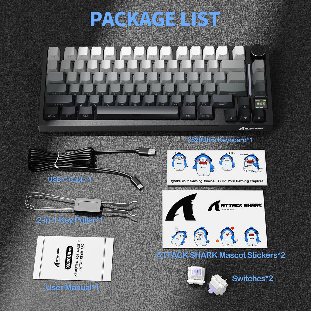 ATTACK SHARK Wireless Mechanical Keyboard