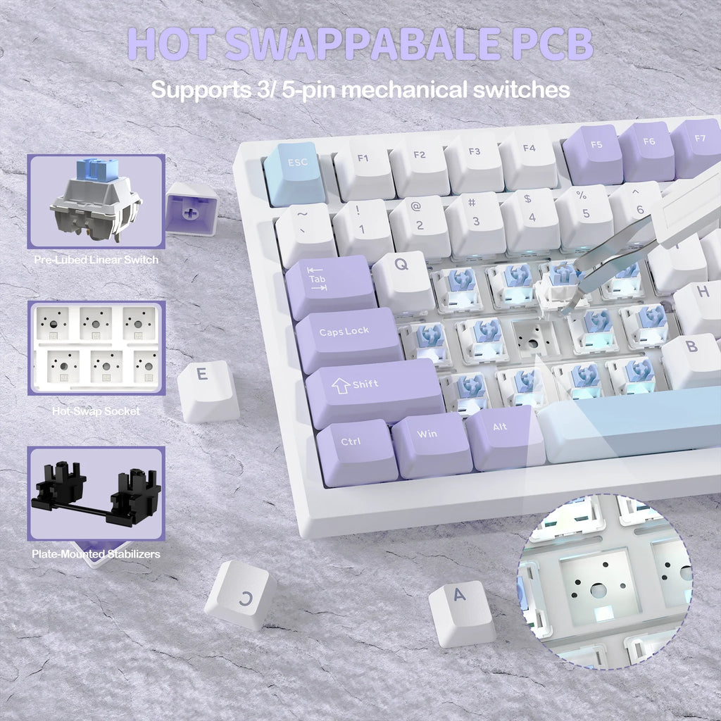 ATTACK SHARK Wireless Mechanical Keyboard