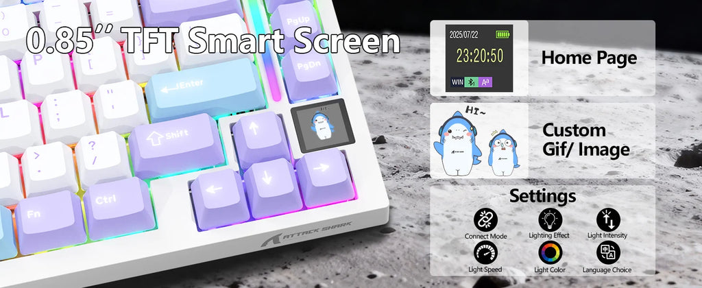ATTACK SHARK Wireless Mechanical Keyboard