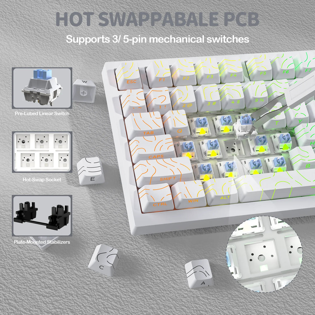 ATTACK SHARK Wireless Mechanical Keyboard