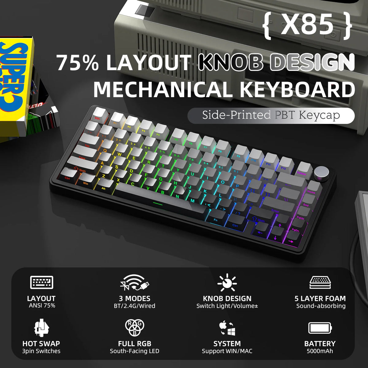 ATTACK SHARK Mechanical Keyboard