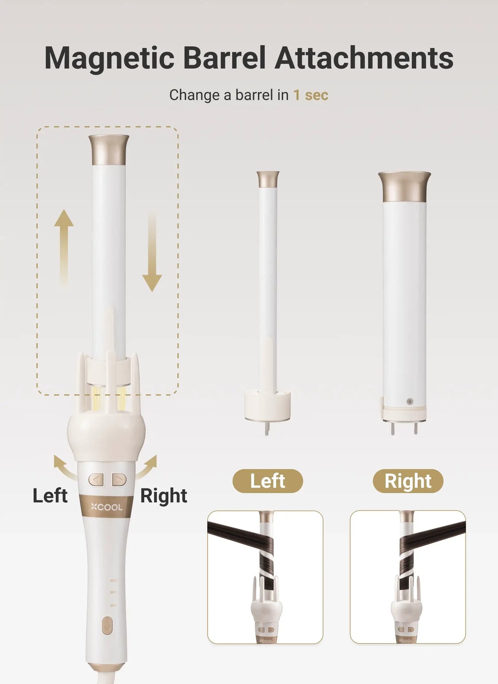 Cool Gadget Automatic Rotating Curling Wand Set