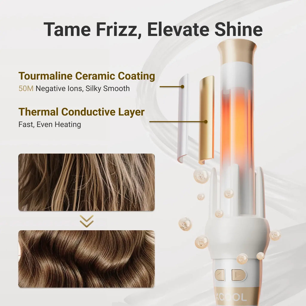 Cool Gadget Automatic Rotating Curling Wand Set