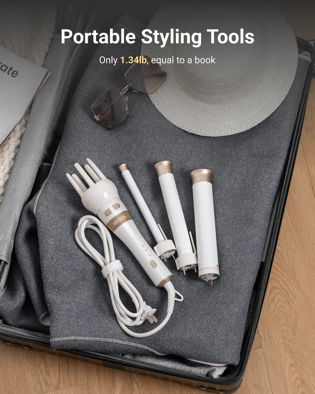 Cool Gadget Automatic Rotating Curling Wand Set