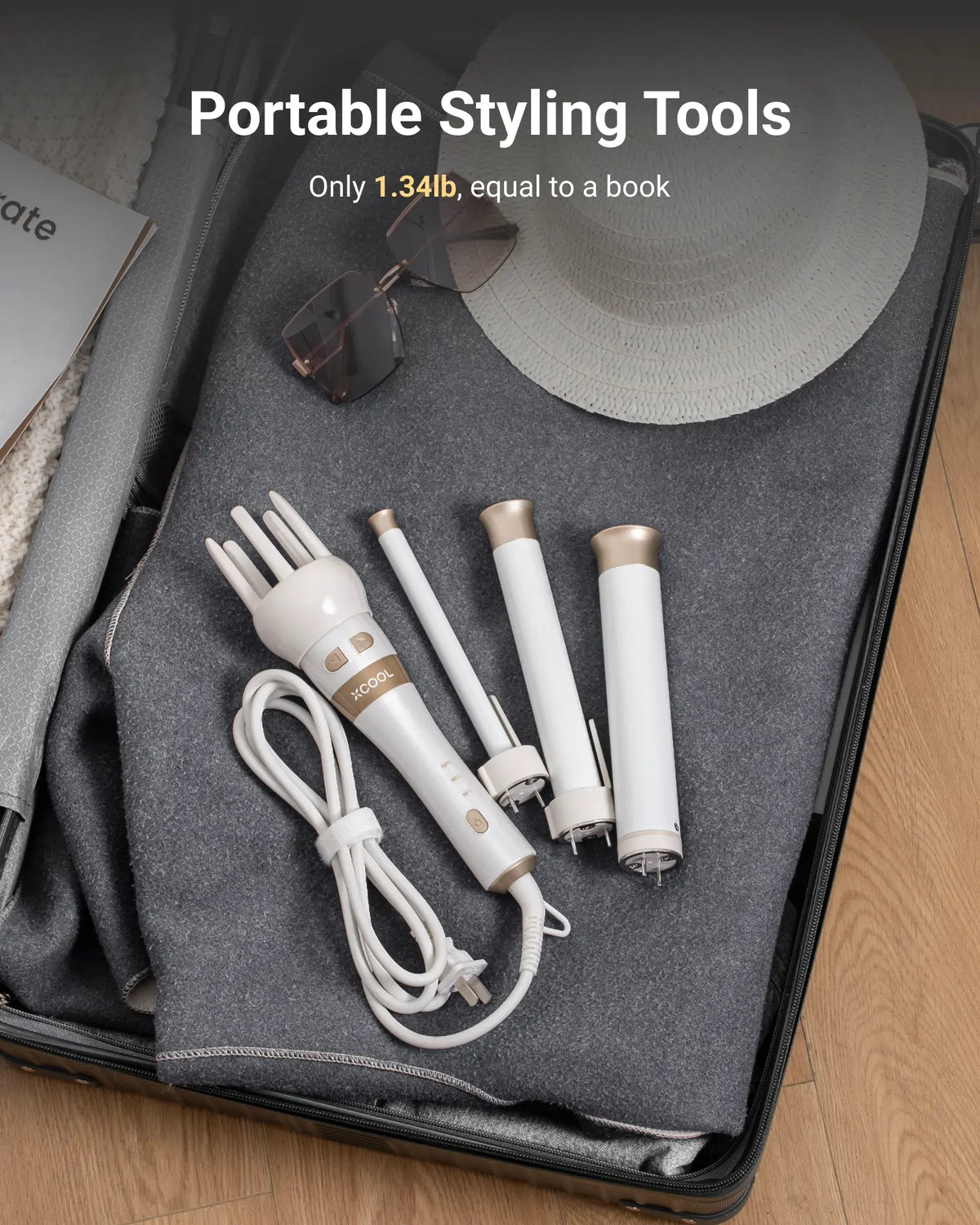 Cool Gadget Automatic Rotating Curling Wand Set