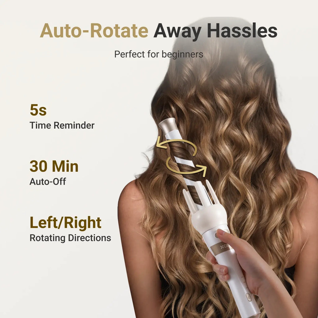 Cool Gadget Automatic Rotating Curling Wand Set