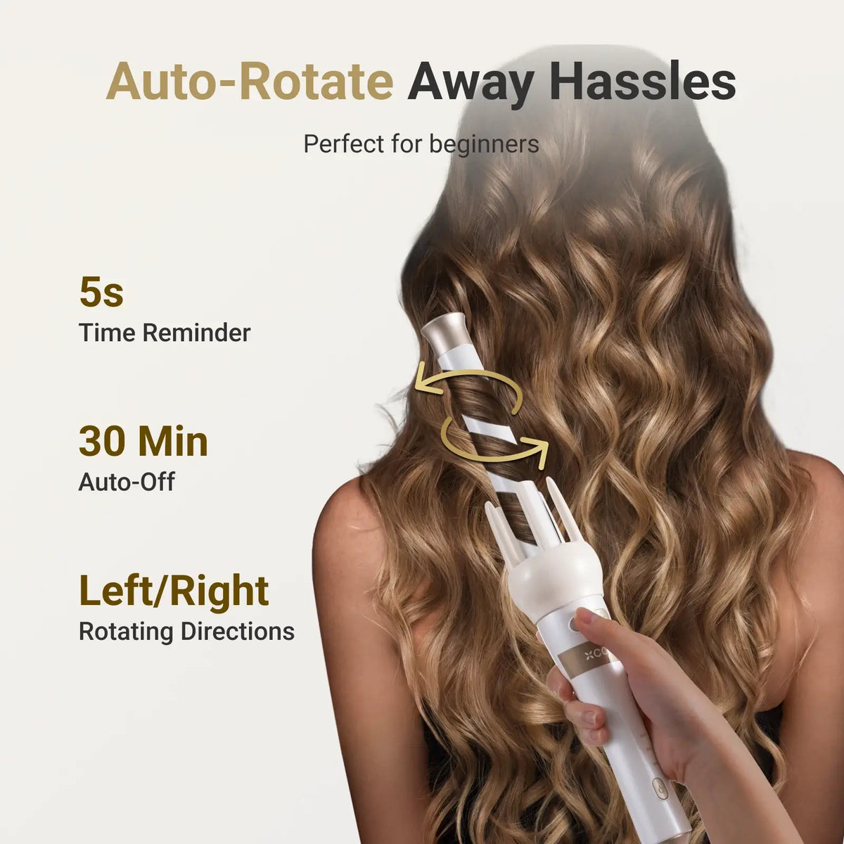 Cool Gadget Automatic Rotating Curling Wand Set