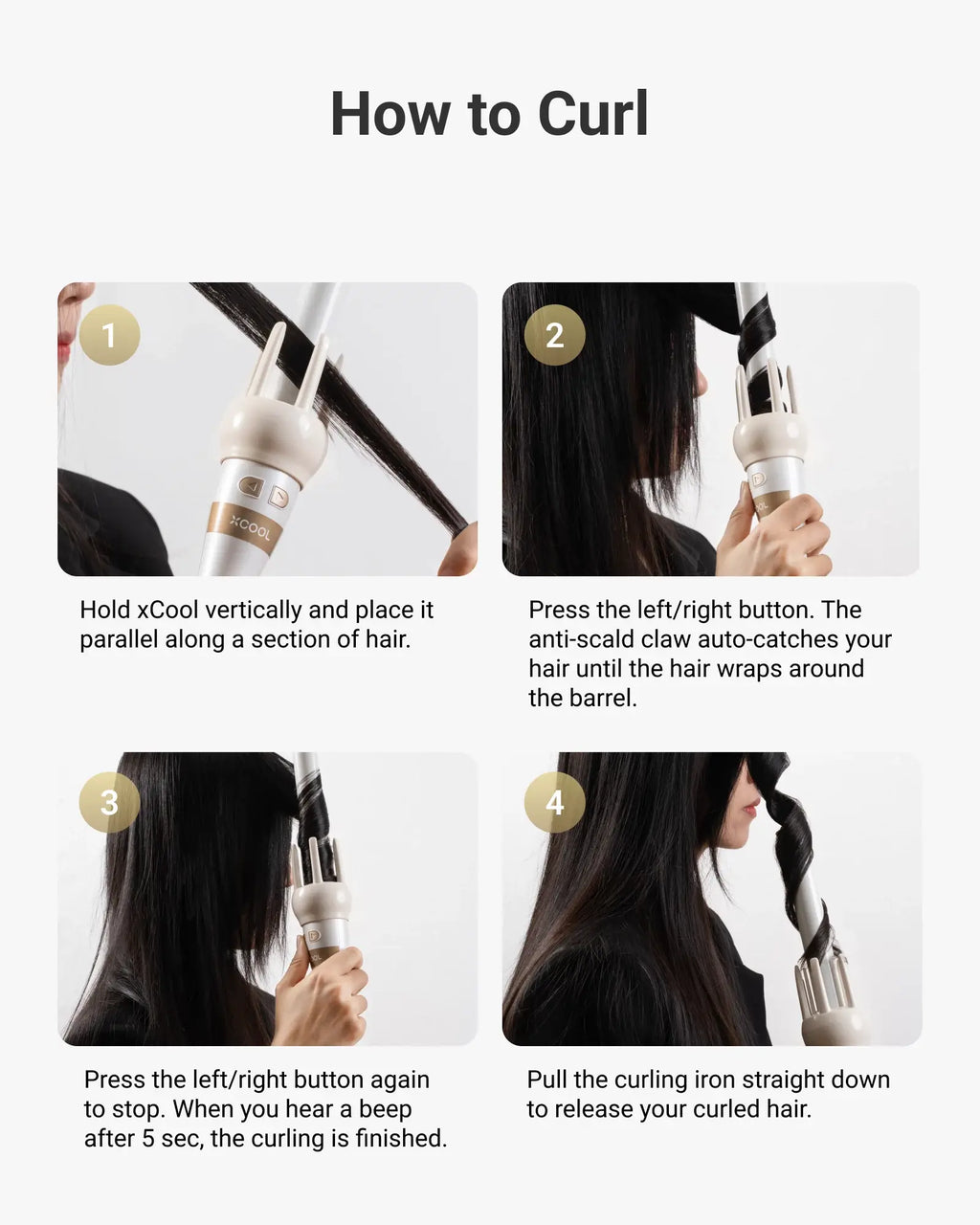 Cool Gadget Automatic Rotating Curling Wand Set