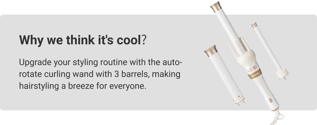 Cool Gadget Automatic Rotating Curling Wand Set