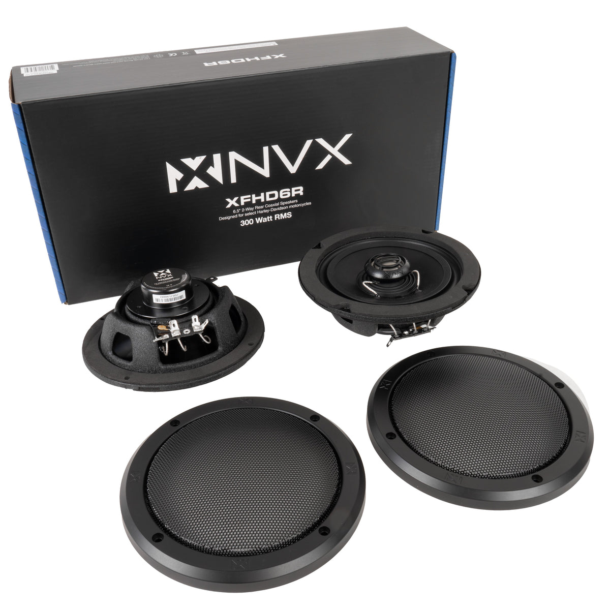 NVX 6.5-Inch Motorcycle Coaxial Speaker Pair