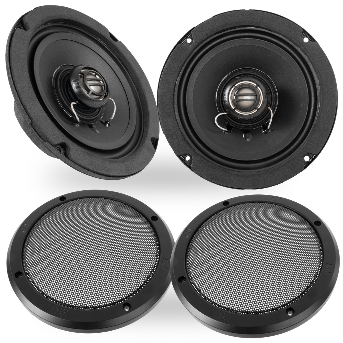 NVX 6.5-Inch Motorcycle Coaxial Speaker Pair