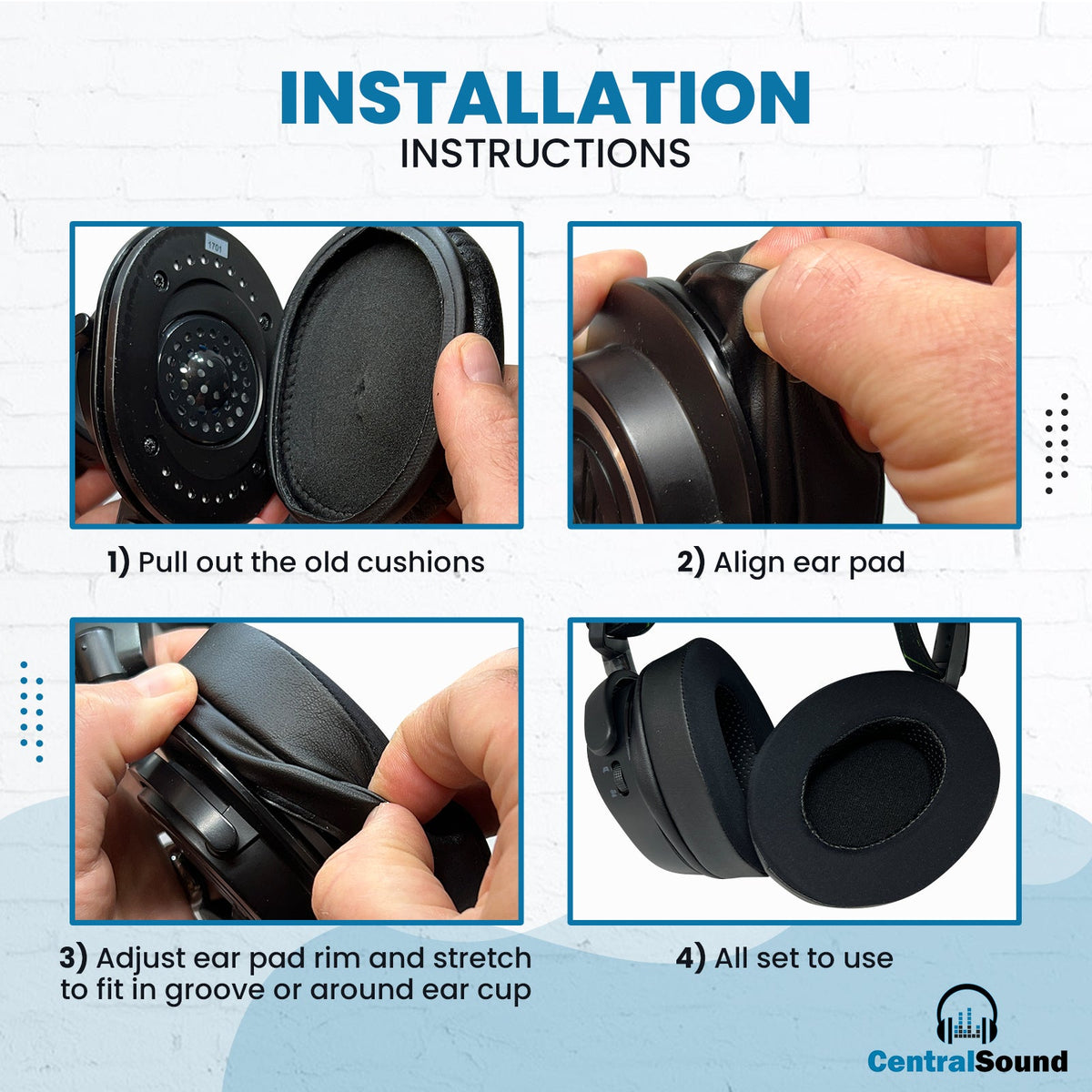 CentralSound Replacement Headphone Earpads